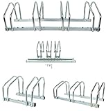 Unbekannt Fahrradständer Fahrradhalterung Wand + Boden Aufstellständer für 2/3/4 Fahrräder Reifen bis maximal 55 mm Fahrradwandhalter (Fahrradständer für 2 Fahrräder)