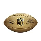 Wilson American Football NFL Duke METALLIC Edition, Mischleder, Offizielle Größe, Gold, WTF1826XB