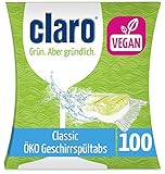 Claro Classic Geschirrspültabs - Phosphatfrei/Biologisch abbaubar - 100 Stück