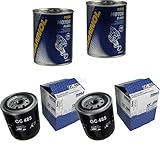 2x Original MAHLE/KNECHT Ölfilter OC 485 + 2x SCT Motor Flush Motorspülung