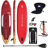 Aqua Marina Aufblasbar Sup Board Stand up Paddle AQUAMARINA Atlas Komplette Packung 366x86x15cm mit Kajak Sitz