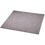 Xavax Anti-Vibrationsmatte für Waschmaschinen und Trockner (60 x 60 cm, Gummimatte, dämpft Vibrationen und Schall, Antirutsch-Matte, Waschmaschinen-Unterlage) grau