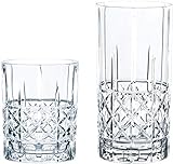 Spiegelau & Nachtmann, 12-teiliges Bargläser-Set, Je 6 Whisky- und Londrink-Gläser, Kristallglas, 445/345 ml, Highland, 100719