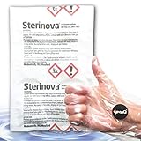 LevinQ Puritabs Sterinova Rudergerät wie Waterrower mit Wassertank Handschuhe, Gegen Algen, Jahresbedarf, Extra Konzentriert, Water Purification Tablets, Chlortabletten, Wasser Rower