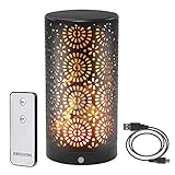 CPROSP LED Flammen Leuchte Magnetisch mit Fernbedinung, Nachtlampe Widerafuladbare, IP44 Wasserdicht, Dekorative