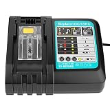 OPSON Ersatz DC18RA DC18RC Ladegerät 6A 14,4V~18V Schnellladegerät für Makita 14,4V~18V BL1860 BL1850 BL1840 BL1830 Werkzeugakkus und Makita DC18RA DC18RC DC18RD DC18RF Ladegeräte