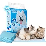 Nobleza -50 x Ultra saugfähige Hunde Trainingsunterlagen Welpenunterlage Welpen Toilettenmatte, 60 * 60cm, Packung mit 50 Stück