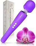 Kabelloser Massagestab - Stärkste Therapeutische Vibrationskraft - Magischer Stressfreier - Bestens bewertet Muskelschmerzen und Erholung nach Ihrem Sportprogramm - USB - Lavendel - von FENERGY SHOP