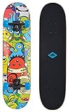 Schildkröt Skateboard Slider 31, attraktives Freizeit Komplett-Board, verschiedene Deck-Designs wählbar, konkave Deckform mit Doppel-Kick und Griptape, 9-lagiges Ahornholz, ABEC7 Kugellager