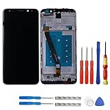 swark LCD Display Kompatibel mit Huawei Mate 10 Lite RNE-L21, RNE-L22, RNE-L01, RNE-L02, RNE-L11, RNE-L23, RNE-L03 Touchscreen Bildschirm Digitizer Assembly Glas + Rahmen+Tools (Schwarz)
