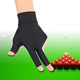 Billard Handschuh Links Snooker Billard Pool Handschuhe Linke Hand, 3 Finger Billard Handschuh Snooker Queue Handschuhe Spandex Handschuh Billard Zubehör für Mann Frau