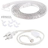 Lunartec Pflanzenlampe: LED-Pflanzen-Wachstums-Streifen rot & blau, 3 m, kürzbar, mit Netzteil (Wachstumslampe)