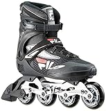 FILA Herren Legacy Pro 80 Inline Skate, schwarz/Silber/rot, 9.5