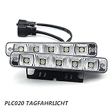 PLC020 10W 12V super helle LED Tagfahrlicht E4 Auto KFZ Tagfahrleuchten daylight