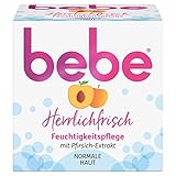 bebe Herrlichfrisch Feuchtigkeitspflege, Gesichtscreme mit Pfirsich-Extrakt, Normal Haut, 50 ml