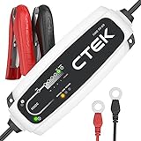 CTEK 40-161 CT5 to Time to Go - Vollautomatisches Batterieladegerät mit Coutdown-Display (Grundladung, Erneuerung, Erhaltungsladung von Auto- und Motorradbatterien) 12V, 5 Amp