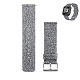 WEINISITE Verstellbares Canvas Armband für Fitbit Versa Fitness Smartwatch (#2)