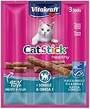 Vitakraft Katzensnack Cat-Stick Mini Scholle & Omega 3-3 x 6g