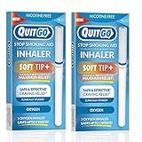 QuitGo Orale Fixierhilfe, klinisch studiert, Sauerstoff-Inhalator zum Stoppen von Rauchen, inkl. Anleitung (evtl. nicht in deutscher Sprache)