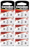 Camelion 12001004B20 Plus Alkaline Knopfzelle (AG4, LR66, LR626, 377, 20er-Pack, Blister)