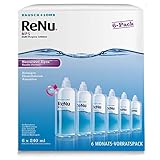 Bausch und Lomb ReNu MPS Kontaktlinsenpflegemittel weiche Linsen, 6-Monatspack, 6 x 240 ml + 6 Linsenbehälter