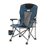 Qeedo Camping-Stuhl Kinder Johnny Junior bis 60 kg, Klappstuhl für Mädchen und Jungen - blau