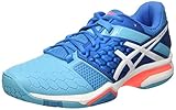 ASICS Damen Gel-Blast 7 Handballschuhe, Mehrfarbig (Blue Jewel/White/Flash Coral), 39.5 EU