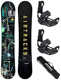 Airtracks Snowboard Set - Board Data 150 - Softbindung Master L - SB Bag