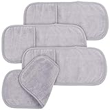 Sichler Beauty Waschlappen: 4er-Set 2in1-Mikrofaser-Kosmetiktücher und Reinigungs-Handschuhe (Microfaser Waschlappen)