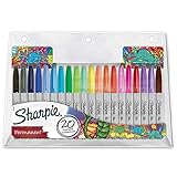 Sharpie Permanentmarkerset, limitierte Edition, feine Spitze, farblich sortiert, 20Â StÃ¼ck