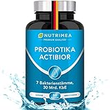 Kulturen Komplex | 30 Mrd KBE 7 Bakterienstämme | Magensaftresistente Kapseln Optimale Resorption Milchsäurebakterien Lactobacillus Bifidobacterium gegen Blähungen