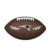 Wilson Unisex-Adult NFL LICENSED BALL NE American Football, BROWN, Uni