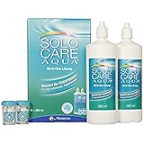 Menicon Solo Care Aqua Pflegemittel für weiche Kontaktlinsen, Systempack 2x360 ml, 1er Pack (1 x 720 ml)