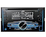 Auto Radio CD Receiver JVC mit USB CD AUX UVM für VW Golf 4 1997-2003 incl Einbauset schwarz