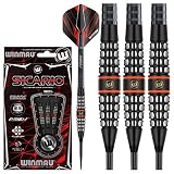 WINMAU Sicario 23g Profi Wolfram Steeltip Dartpfeile Set mit Flights und Schäfte
