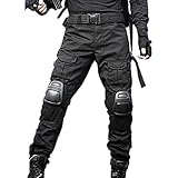 JOYASUS Military Paintball BDU Taktische Hosen Airsoft Hosen Multi-Tasche Diensthosen mit Knieschützer