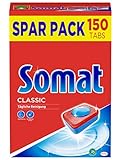 Somat Classic, Spülmaschinen-Tabs, Sparpack, 150 Tabs für die tägliche Reinigung von Besteck und Geschirr