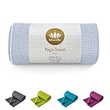Lotuscrafts Yoga Handtuch Wet Grip - rutschfest & Schnelltrocknend - Antirutsch Yogatuch mit hoher Bodenhaftung - Yogahandtuch ideal für Hot Yoga [183 x 61 cm]
