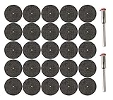 25 Stück Trennscheibe Flexscheibe 32mm inkl. 2 Dorn für Dremel, Proxxon etc.