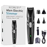 Elektrische Eier Trimmer, Elektrischer Barttrimmer, Nasenhaartrimmer, Nasenhaarschneider, Herren Haarschneider, Körperhaartrimmer, Haarschneidemaschine für Männer, Black