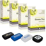 OLIMP PILLENBOX & Green Tea extract Grüner Tee Extrakt 250mg/Kapsel, 4 x 60 Kapseln