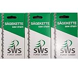 3 Stück SWS Forst Sägekette 325 1,5 mm Vollmeisel 64 Treibglieder kompatibel mit DOLMAR, SOLO, HUSQVARNA, MAKITA und andere