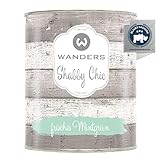 Wanders24®️ Kreidefarbe (750 ml, frisches Mintgrün) Holzfarbe für Shabby Chic Look - Möbelfarbe einfach zu verarbeiten - Möbellack auf Wasserbasis - Made in Germany