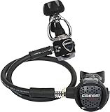 Cressi Erwachsene Atemregler Mc5 Compact-Int, Schwarz/Silber