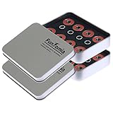 FunTomia 8, 16 oder 32 Stück 608er 2RS MACH1 ABEC-11 Renn Kugellager/Lager + Spacer in Einer Metallbox z.B. für Inliner Skates Skateboard Rollerblade Waveboard und Longboards