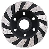 Flintronic Premium Diamant Schleiftopf Schleifteller, Diamant Schleifteller Universal 125mm doppelreihig Diamantschleifteller für Beton, Granit, Naturstein, Stein, Mauerwerk