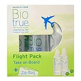 Bausch und Lomb Biotrue Kontaktlinsen-Pflegemittel für weiche Linsen, Reise-Set, Flight Pack 2 x 60 ml