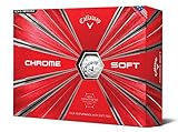 Callaway Unisex Erwachsene Chrom Weicher Golfball, Weiß