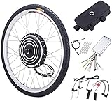 Sfeomi Elektrisches Fahrrad-Umbausatz 26 Zoll 36V 500W E-Bike Conversion Kit Elektro-Fahrrad Kit Ebike Elektrofahrrad Umbausatz Bürstenlose Motornabe (Vorderrad)