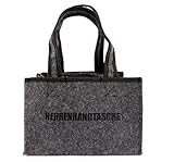 CB Home & Style Flaschentasche Filz Herrentasche Bier Geschenke Flaschenhalter Flaschenträger Festival Größe ca. 23 x 15 x 15 cm passt für 6 Flaschen mit je 0,33 oder 0,5 Liter